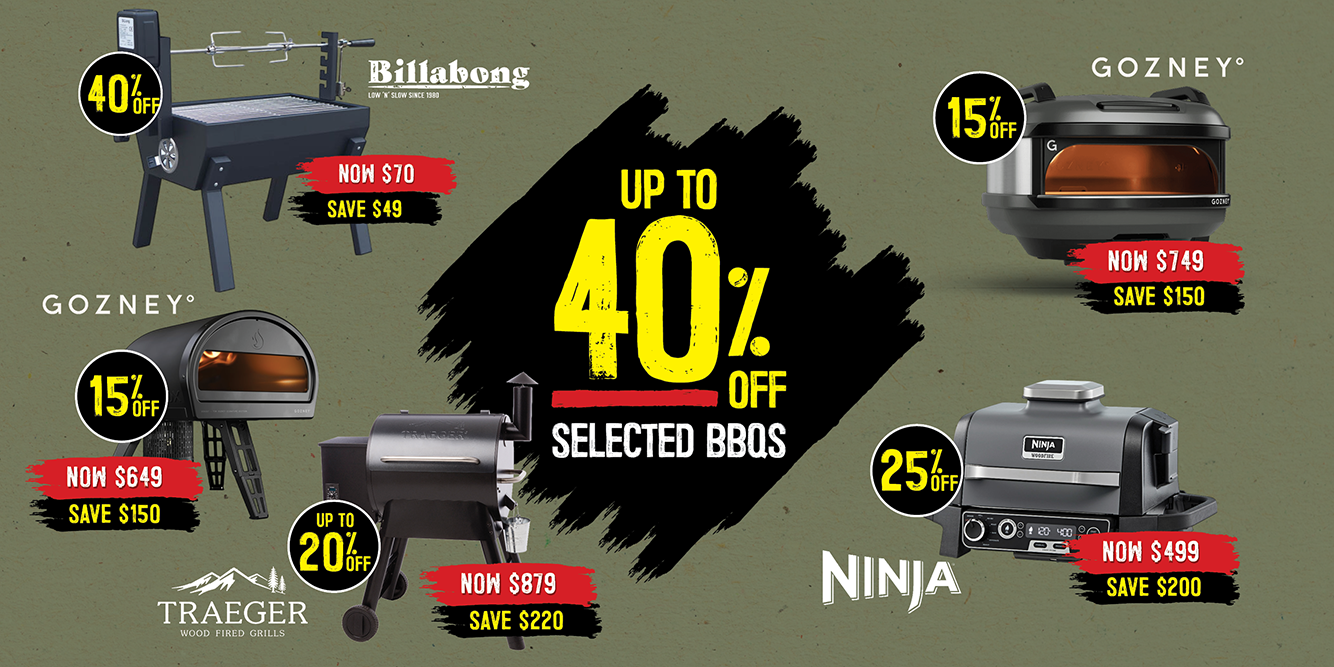 Up To 40% Off Selected BBQs | Shop Now